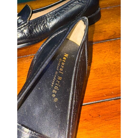 Natural bridge hand sewn leather loafer size 9.5 B women's - Picture 4 of 6